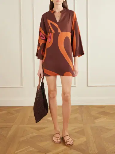 Themis Z Amalthea Sabra Faille Mini Dress | Thumbnail 2 Themis Z Amalthea Sabra Faille Mini Dress | Thumbnail 2
