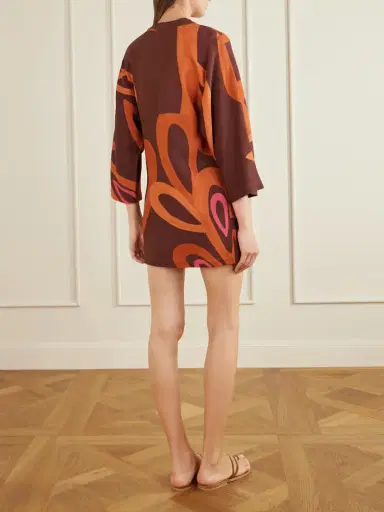 Themis Z Amalthea Sabra Faille Mini Dress | Thumbnail 3 Themis Z Amalthea Sabra Faille Mini Dress | Thumbnail 3