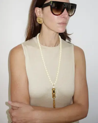 Jen Wonders Studio Cream Beaded Necklace | Thumbnail 7