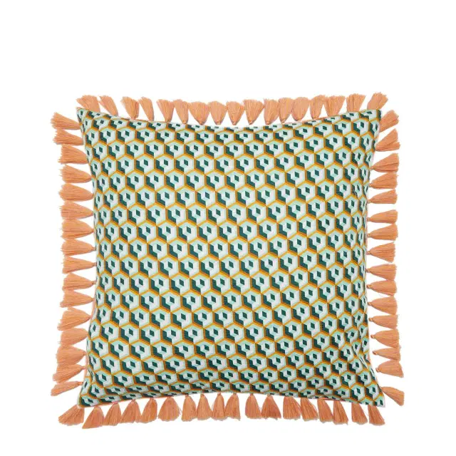 La DoubleJ Cushion With Fringes (50X50)