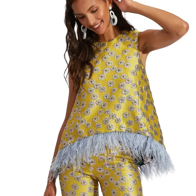 La Double J La Scala Top (With Feathers)