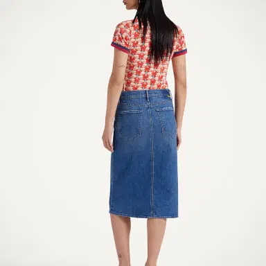 La DoubleJ The Button Front Vagabond Midi Skirt | Thumbnail 2