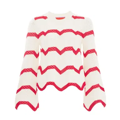 La DoubleJ Chevron Crop Sweater | Thumbnail 4 La DoubleJ Chevron Crop Sweater | Thumbnail 4