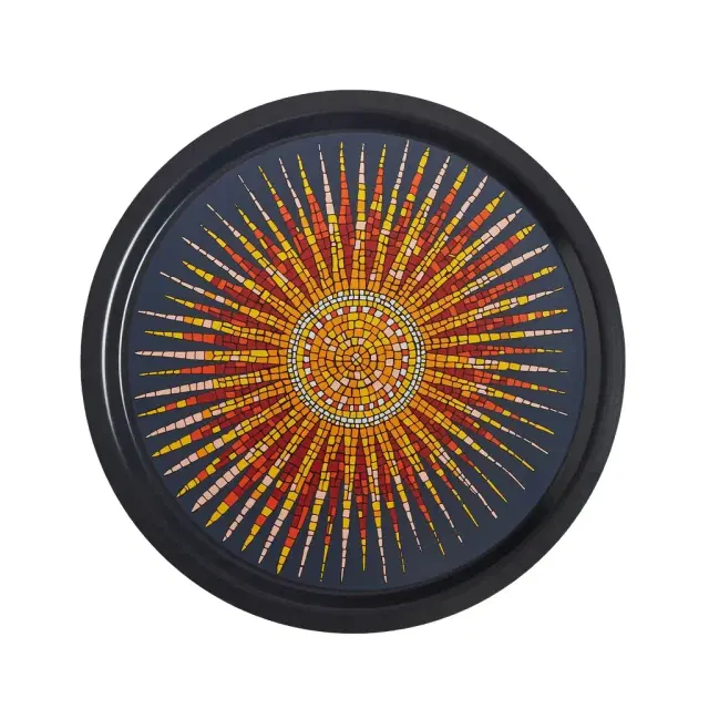 La DoubleJ Round Printed Tray