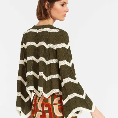 La DoubleJ Chevron Crop Sweater | Thumbnail 2 La DoubleJ Chevron Crop Sweater | Thumbnail 2