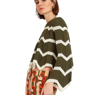 La DoubleJ Chevron Crop Sweater | Thumbnail 1 La DoubleJ Chevron Crop Sweater | Thumbnail 1