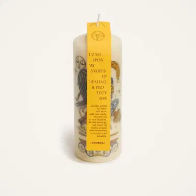 La DoubleJ Printed Pillar Candle | Thumbnail 4