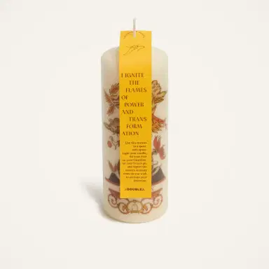 La DoubleJ Printed Pillar Candle | Thumbnail 4