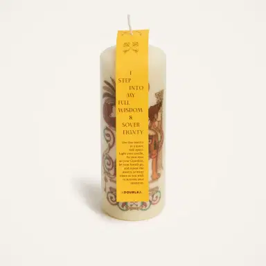 La DoubleJ Printed Pillar Candle | Thumbnail 4
