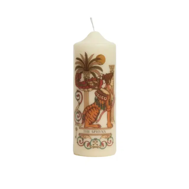 La DoubleJ Printed Pillar Candle