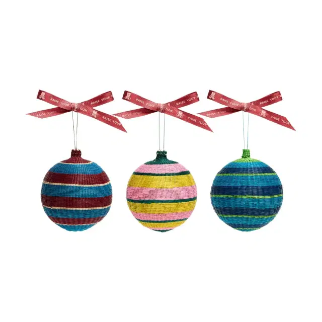 La DoubleJ Holiday Baubles Set Of 3