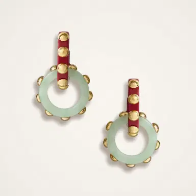 La DoubleJ Double Hoop Earrings | Thumbnail 3 La DoubleJ Double Hoop Earrings | Thumbnail 3