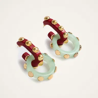La DoubleJ Double Hoop Earrings | Thumbnail 4 La DoubleJ Double Hoop Earrings | Thumbnail 4
