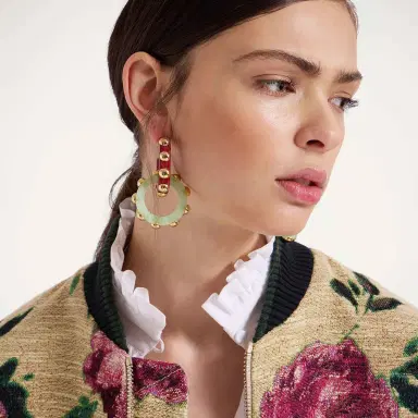 La DoubleJ Double Hoop Earrings | Thumbnail 1 La DoubleJ Double Hoop Earrings | Thumbnail 1