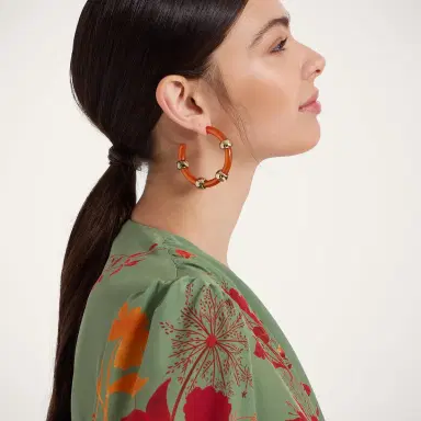 La DoubleJ Studded Hoops | Thumbnail 2 La DoubleJ Studded Hoops | Thumbnail 2