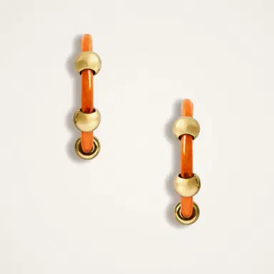 La DoubleJ Studded Hoops | Thumbnail 3 La DoubleJ Studded Hoops | Thumbnail 3