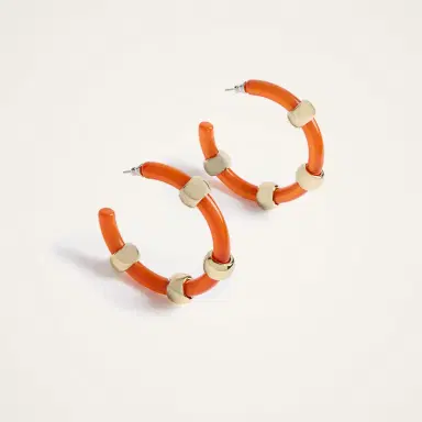 La DoubleJ Studded Hoops | Thumbnail 4 La DoubleJ Studded Hoops | Thumbnail 4