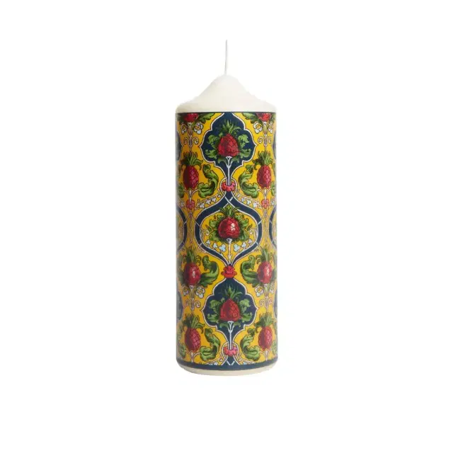 La DoubleJ Printed Pillar Candle