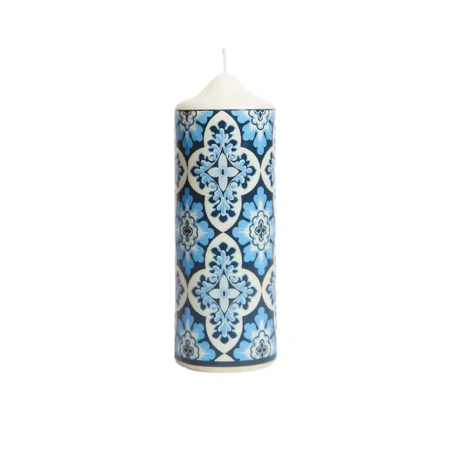 La DoubleJ Printed Pillar Candle
