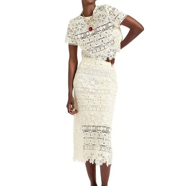Lacey Pencil Skirt