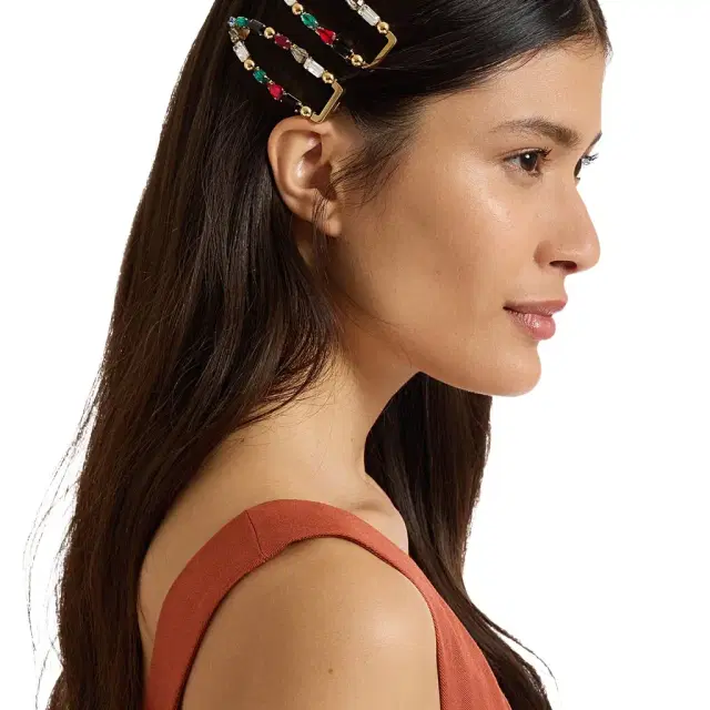 La Double J Crystals Hair Clip