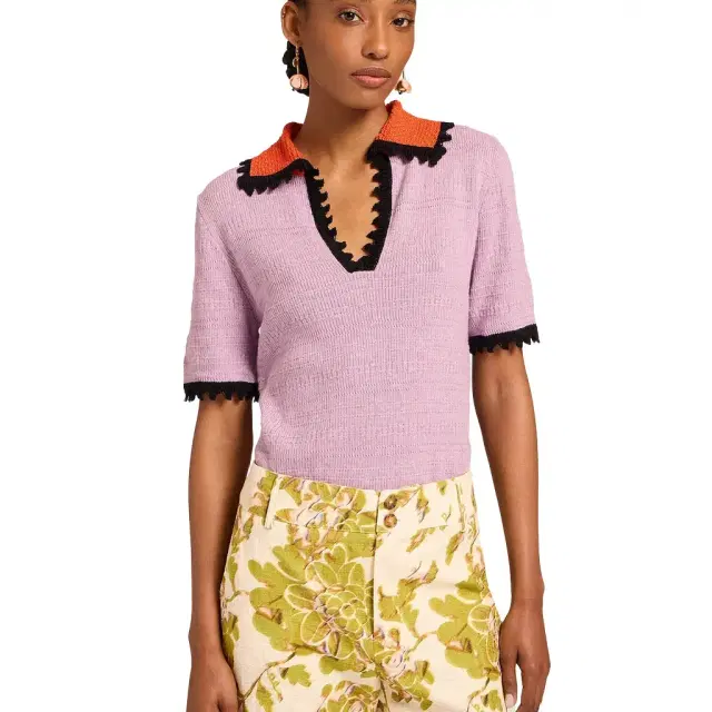 Picket Polo Top