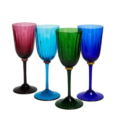 La DoubleJ Wine Rainbow Glasses Set Of 4 | Thumbnail 1 La DoubleJ Wine Rainbow Glasses Set Of 4 | Thumbnail 1