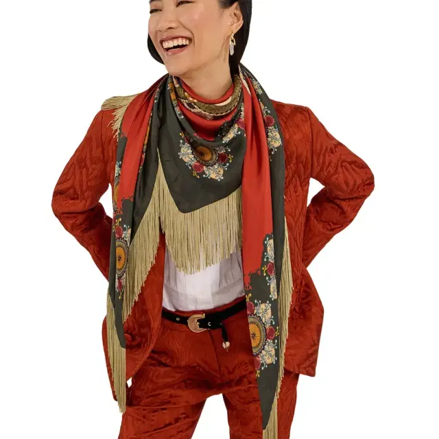 Fringe Triangle Scarf