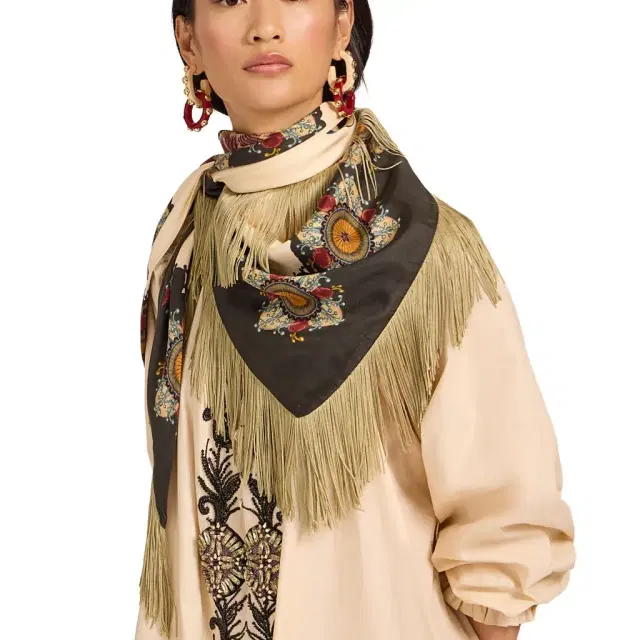Fringe Triangle Scarf