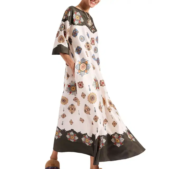 Muumuu Dress Round Neck
