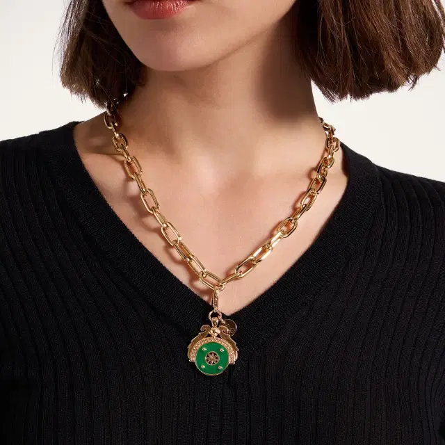La Double J Medallion Charm