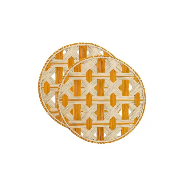 La DoubleJ Raffia Placemats Set Of 2