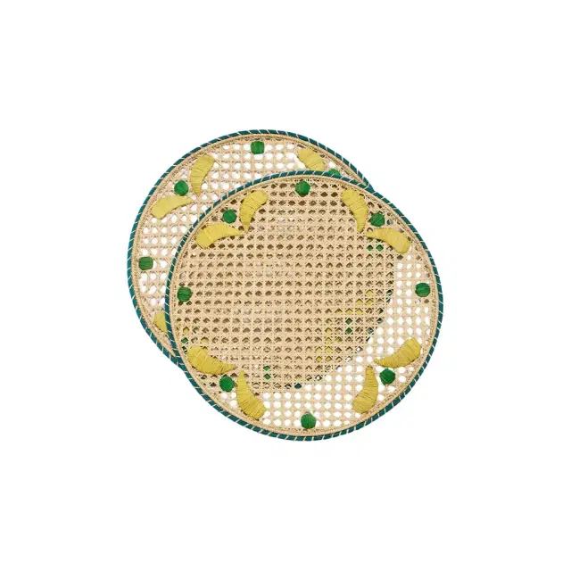 La DoubleJ Raffia Placemats Set Of 2