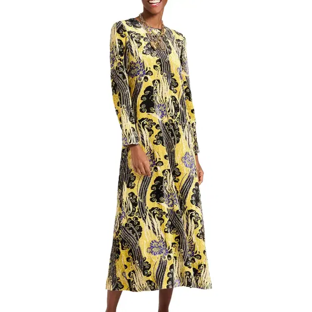 La DoubleJ Long Sleeve Swing Dress