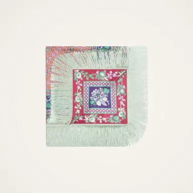 La DoubleJ Reversible Fringe Foulard 90 | Thumbnail 6