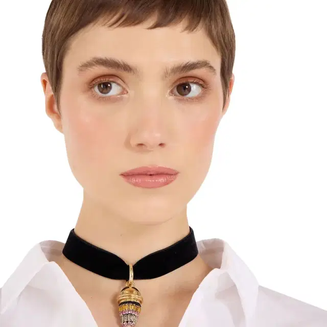 La Double J Lantern Necklace