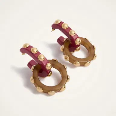 La DoubleJ Double Hoop Earrings | Thumbnail 3 La DoubleJ Double Hoop Earrings | Thumbnail 3
