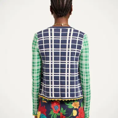 La DoubleJ Check Me Cardigan | Thumbnail 2 La DoubleJ Check Me Cardigan | Thumbnail 2