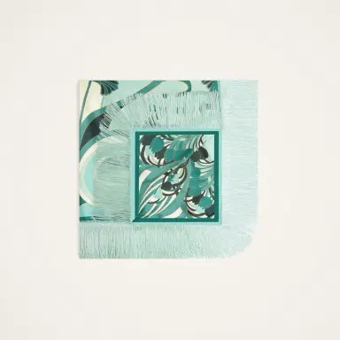 La DoubleJ Reversible Fringe Foulard 90 | Thumbnail 4 La DoubleJ Reversible Fringe Foulard 90 | Thumbnail 4