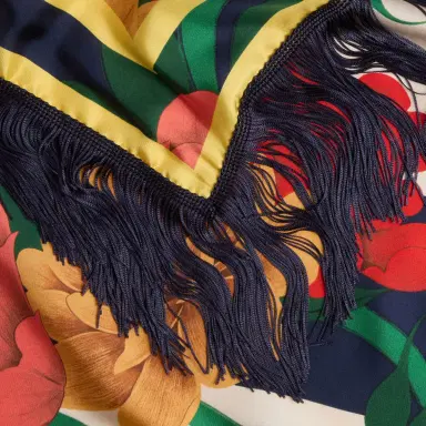 La DoubleJ Reversible Fringe Foulard 90 | Thumbnail 6 La DoubleJ Reversible Fringe Foulard 90 | Thumbnail 6