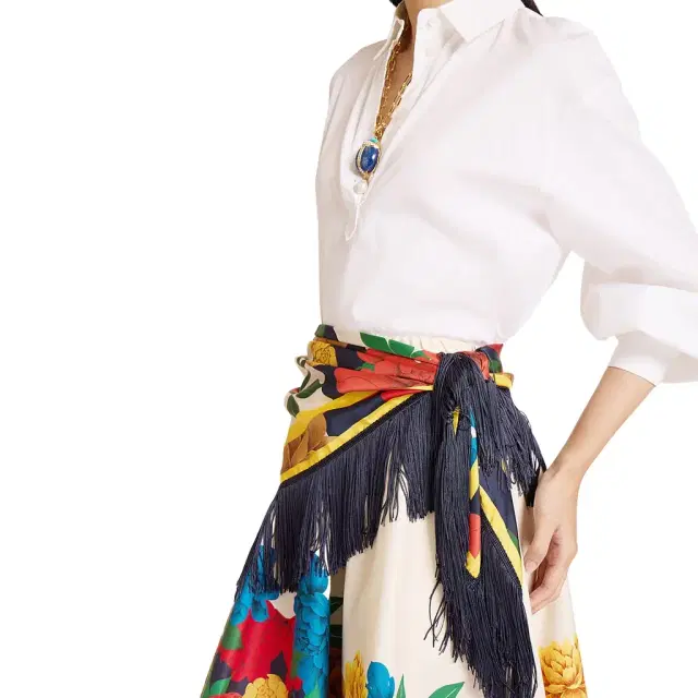Reversible Fringe Foulard 90