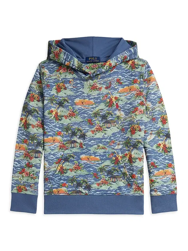 Polo Ralph Lauren Little Boy's & Boy's Printed Cotton-Blend Hoodie - Surf Club