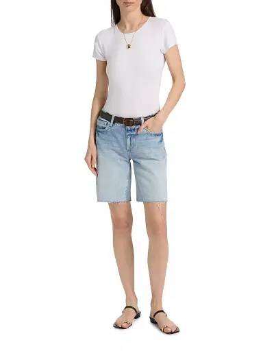 L'AGENCE Women's Elise Denim Bermuda Shorts - Zantana | Thumbnail 2 L'AGENCE Women's Elise Denim Bermuda Shorts - Zantana | Thumbnail 2