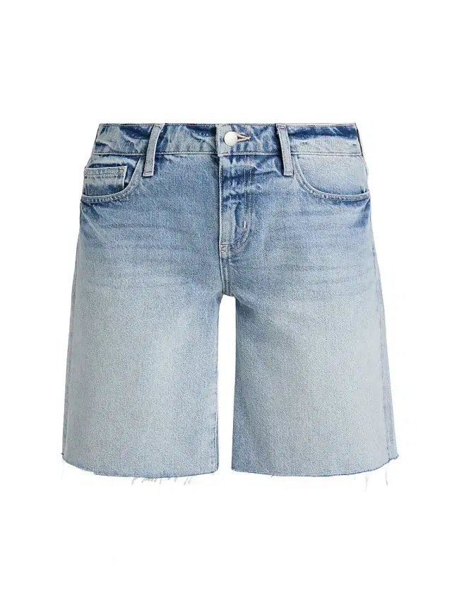 L'AGENCE Women's Elise Denim Bermuda Shorts - Zantana