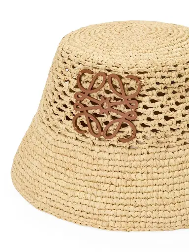 Loewe Women's x Paula's Ibiza Anagram Raffia Bucket Hat - Natural | Thumbnail 4 Loewe Women's x Paula's Ibiza Anagram Raffia Bucket Hat - Natural | Thumbnail 4