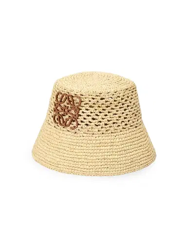 Loewe Women's x Paula's Ibiza Anagram Raffia Bucket Hat - Natural | Thumbnail 1 Loewe Women's x Paula's Ibiza Anagram Raffia Bucket Hat - Natural | Thumbnail 1