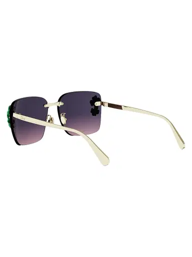 Dior Women's Clover S2U 62MM Oversized Sunglasses - Shiny Gold Gradient Bordeaux | Thumbnail 4