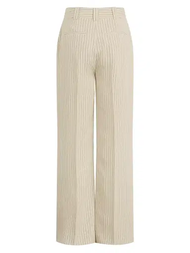 Favorite Daughter Women's The Fine Line Striped Wide-Leg Pants - Cream Pinstripe - Size 14 | Thumbnail 3