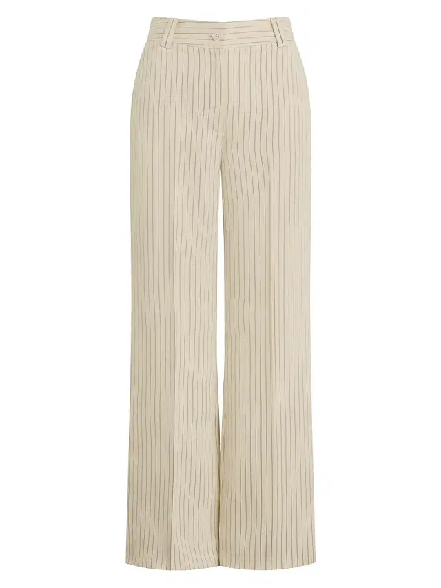 Favorite Daughter Women's The Fine Line Striped Wide-Leg Pants - Cream Pinstripe