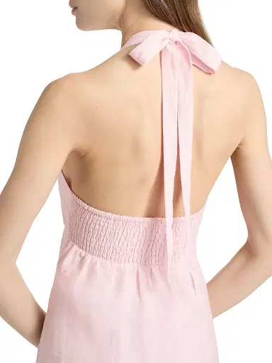 LoveShackFancy Women's Lovis Linen Button-Front Midi-Dress - Potpourri Pink - Size XL | Thumbnail 6 LoveShackFancy Women's Lovis Linen Button-Front Midi-Dress - Potpourri Pink - Size XL | Thumbnail 6